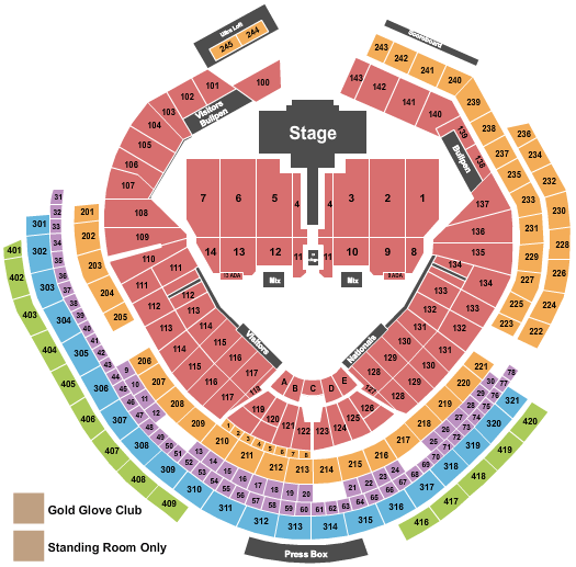 Nationals Park Shakira Seating Chart